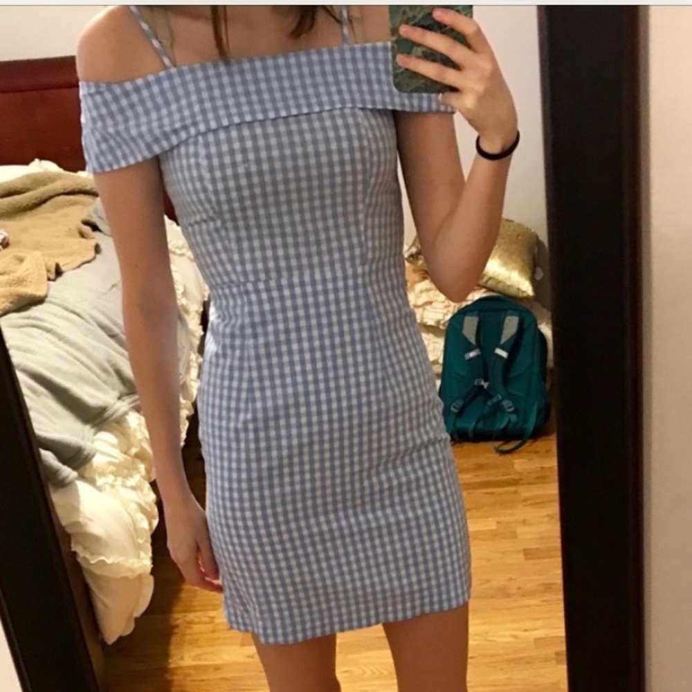 Gingham Mini Dress - image 1